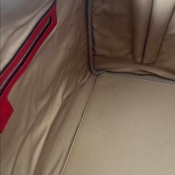 Red MCM Logo Travel Duffel Bag - Picture 4 of 10